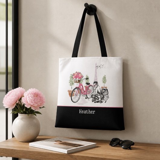 Paris Bike Ride Personalisiert Tasche