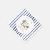 Paris Birthday Pariser Café - Wine Bar Party Serviette (Ecke)