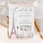 Paris Birthday Parisian Café Party Einladung<br><div class="desc">Paris Birthday Parisian Café Tee Party Geburtstagsfeier Einladung Alle Design © PIXELPERFECTIONPARTYLTD</div>