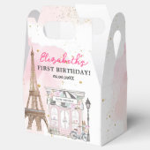 Paris Birthday Parisian Café Party Geschenkschachtel (Geöffnet)