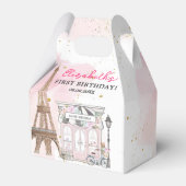 Paris Birthday Parisian Café Party Geschenkschachtel (Vorderseite)