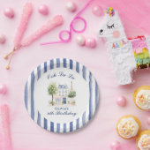 Paris Birthday Parisian Cafe Tea Party Pappteller (Party)