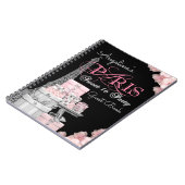 Paris Birthday Party Guest Book Notizblock (Linke Seite)