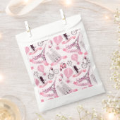 Paris Birthday Shower Party Hochzeitspur Pink Geschenktütchen (Ausgeschnitten)