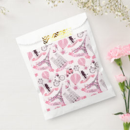 Paris Birthday Shower Party Hochzeitspur Pink Geschenktütchen