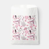Paris Birthday Shower Party Hochzeitspur Pink Geschenktütchen (Vorderseite)