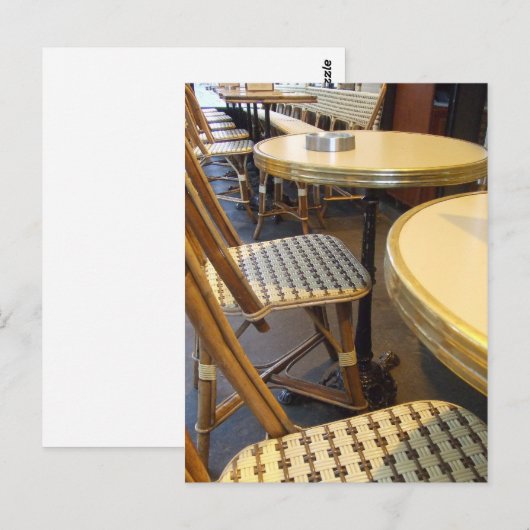 Paris Bistro Postkarte (Vorne/Hinten)