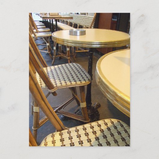 Paris Bistro Postkarte (Vorderseite)