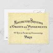 Paris Biz Card Postkarte (Vorne/Hinten)