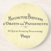 Paris Biz Card Sandstein Untersetzer (Vorne)