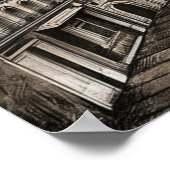 Paris Black and White Poster (Ecke)