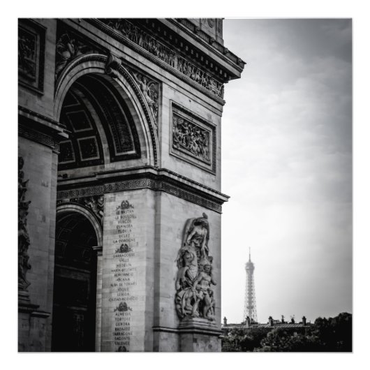 Paris Black & White Fotodruck (Vorne)