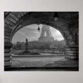 Paris Black & White Print Poster (Vorne)