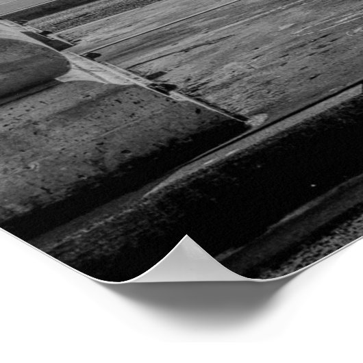 Paris Black & White Print Poster (Ecke)