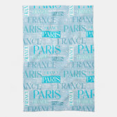 Paris Blau Geschirrtuch (Vertikal)