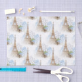 Paris Blaue Hortensie Weiße Seidenpapier (Handwerk)