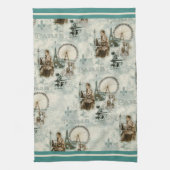 Paris: Bleu Geschirrtuch (Vertikal)