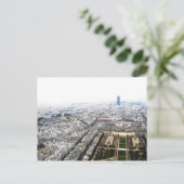 Paris Blick auf die Postkarte des Eiffelturms (Stehend Vorderseite)