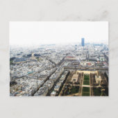 Paris Blick auf die Postkarte des Eiffelturms (Vorderseite)