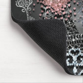 Paris Bling Glamour Sparkle Frankreich Girly Trend Mousepad (Ecke)