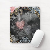 Paris Bling Glamour Sparkle Frankreich Girly Trend Mousepad (Mit Mouse)