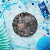 Paris Bling Glamour Sparkle Frankreich Süß 16 Part Pappteller (Party)