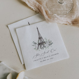 Paris Bloom | Blumeneiffel-Brautparty Serviette