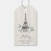 Paris Bloom | Eiffel Tower Brautparty Fevor Geschenkanhänger (Vorderseite)