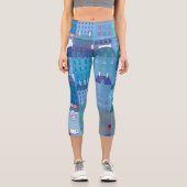 Paris Blue Capri Leggings (Vorderseite)