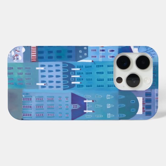 Paris Blue Case-Mate iPhone Hülle (Rückseite (Horizontal))