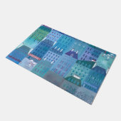 Paris Blue Fußmatte (Schrägansicht)