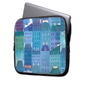 Paris Blue Laptopschutzhülle (Vorderseite Links)