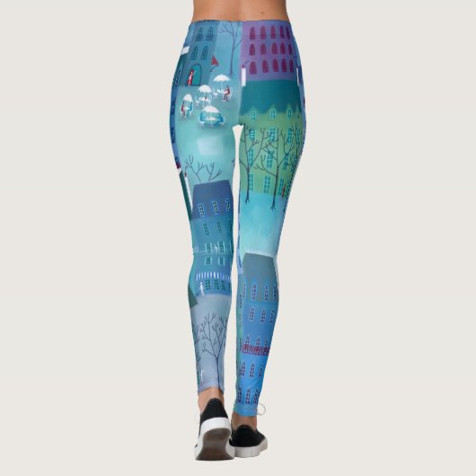 Paris Blue Leggings (Rückseite)