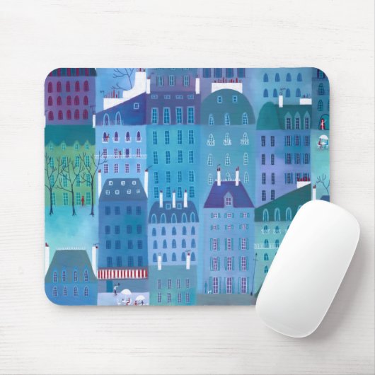 Paris Blue Mousepad (Mit Mouse)
