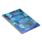 Paris Blues City Painting France Notizblock (Rechte Seite)