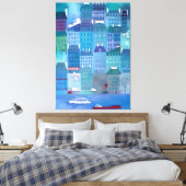 Paris Blues Leinwanddruck (Insitu (Schlafzimmer))