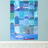 Paris Blues Leinwanddruck (Insitu (Holzboden))