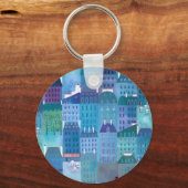 Paris Blues Schlüsselanhänger (Vorderseite)