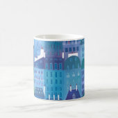 Paris Blues Stadtbild Kaffeetasse (Mittel)