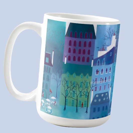 Paris Blues Stadtbild Kaffeetasse