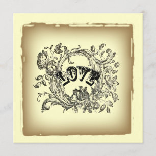 Paris blüht Wirbel viktorianisch Brautparty Einladung