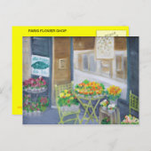 PARIS BLUME SHOP POSTKARTE (Vorne/Hinten)