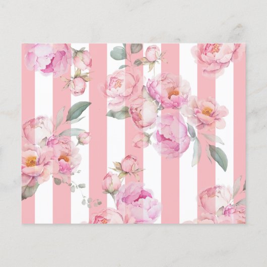 Paris Blumenrosa Rat und Wünsche Bridcard (Rückseite)