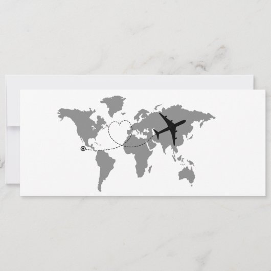 Paris Boarding Pass Save the Date Ticket Einladung (Rückseite)