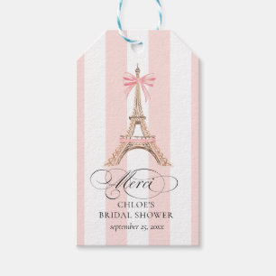 Paris Bogen Eiffelturm Danke BRAUTSHOWER Geschenkanhänger