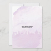 Paris Bonjour Bebe French Baby Dusche Einladung (Rückseite)