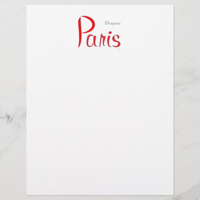 PARIS Bonjour (Hallo) (Vorderseite)