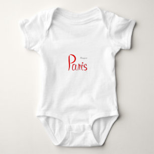 PARIS Bonjour (Hallo) Baby Strampler
