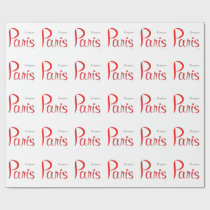 PARIS Bonjour (Hallo) Geschenkpapier