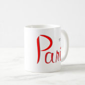 PARIS Bonjour (Hallo) Kaffeetasse (VorderseiteRechts)